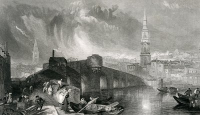 Inverness, grabado por W. Miller, 1836 de Joseph Mallord William Turner